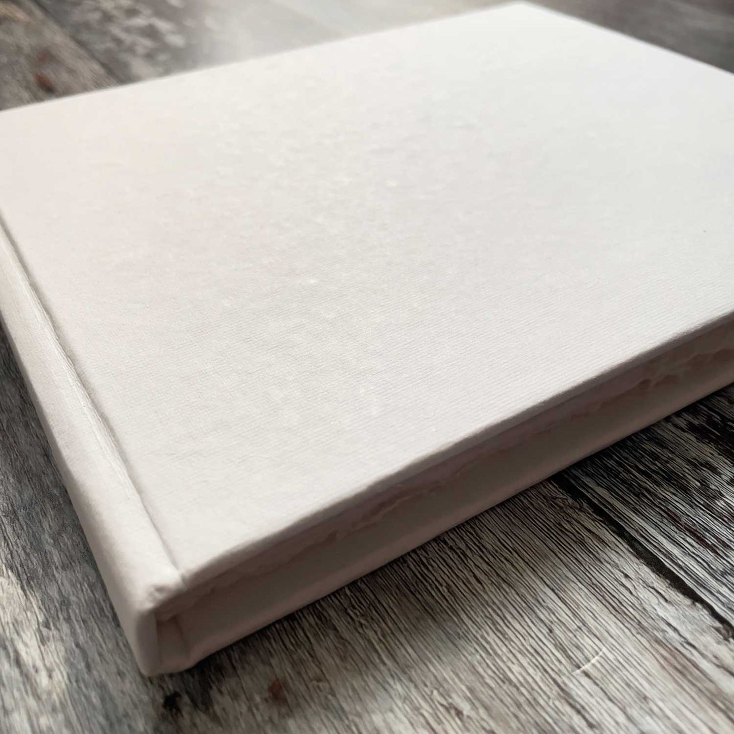 White Handmade Cotton Rag Notebook - 50 Page