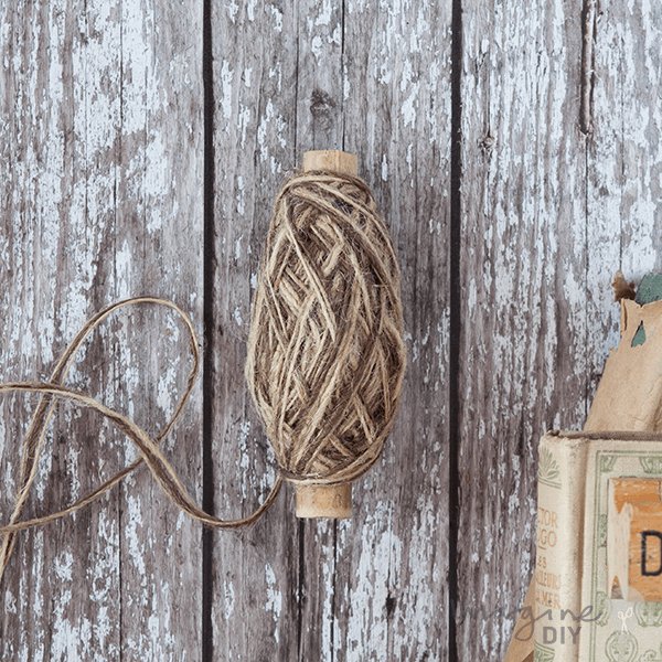 Decorative natural string in shades of brown.  tri colour flaxcord for decorating gift wrapping, crafts, floristry and more,  By The Natural Paper Company