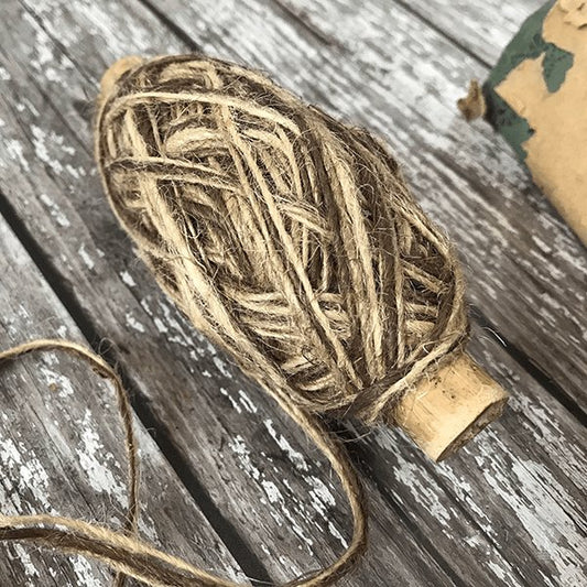 3 colour flax cord string.  Decorative string for gift wrapping, crafts, floristry and gardening.  Natural rustic string in brown.  By The Natural Paper Company