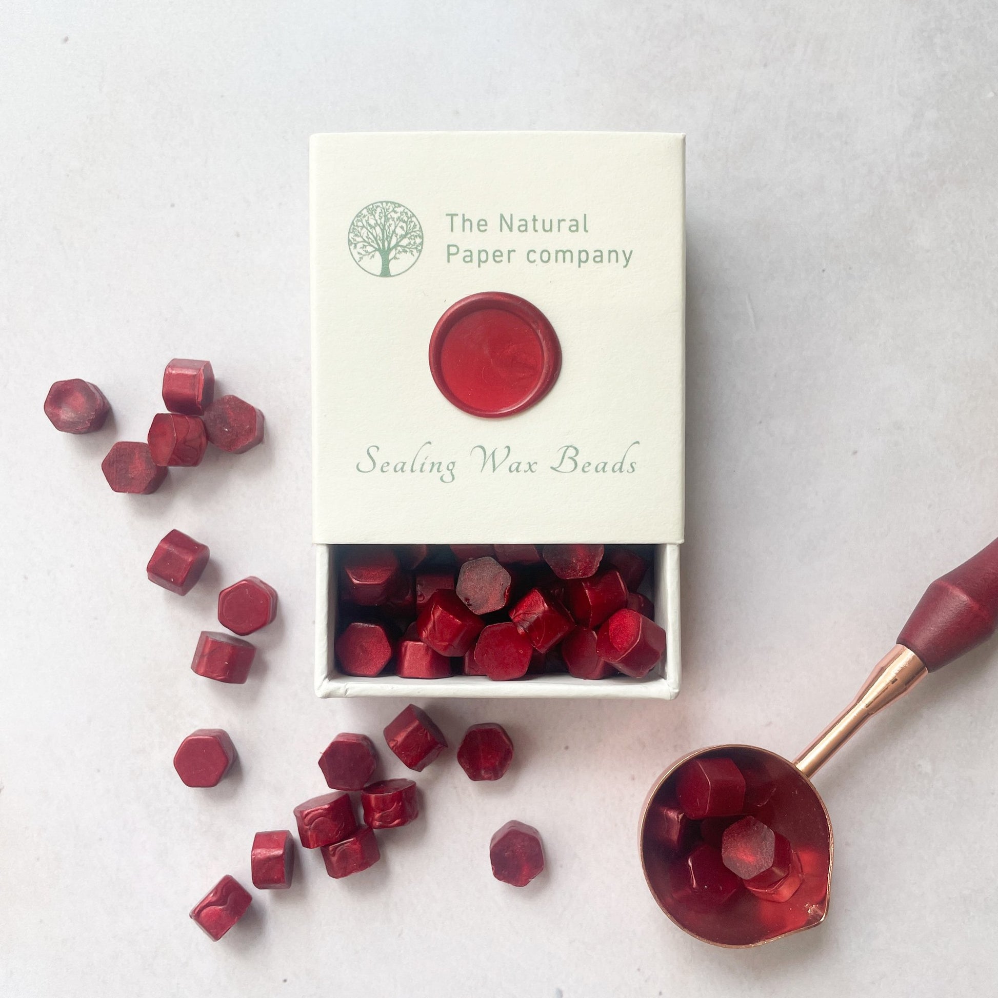 Sealing Wax Beads in Burgundy sealing wax thenaturalpapercompany Box of 75 Beads  