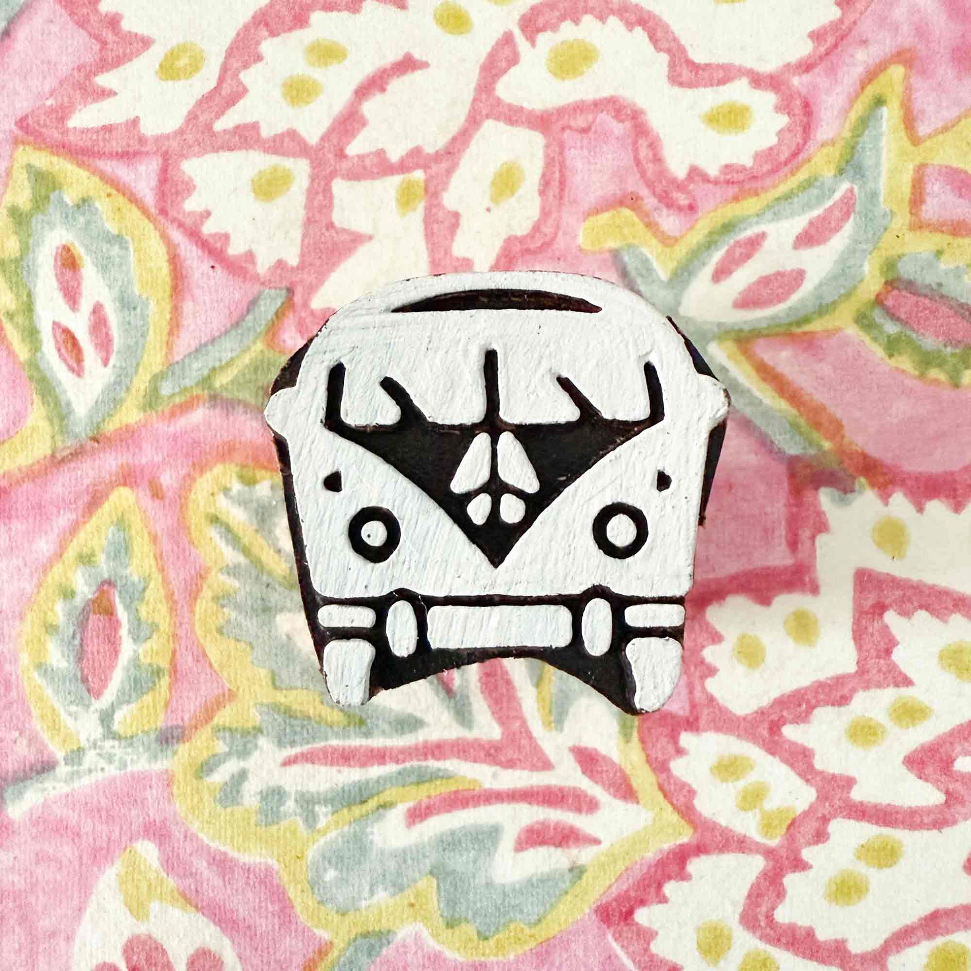Camper Van design wooden stamp for crafts