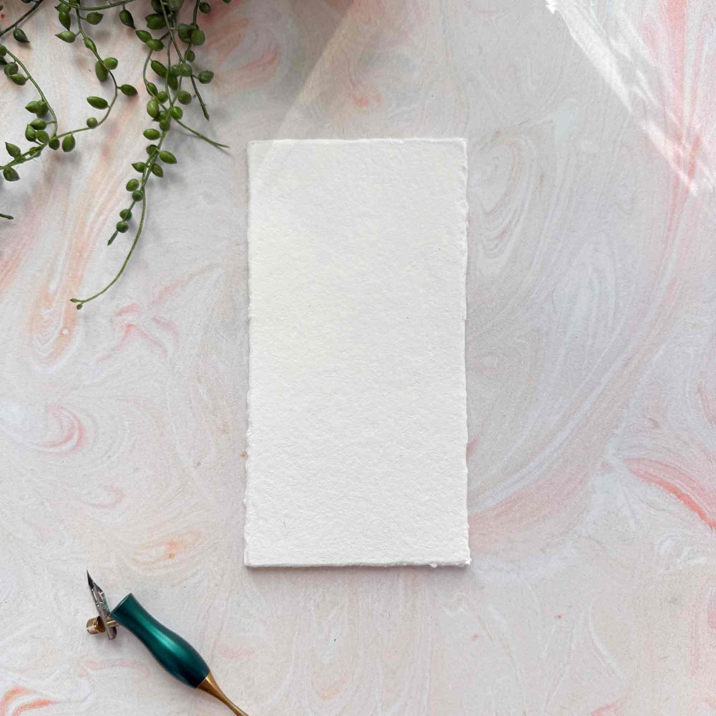 dl watercolour paper with deckled edges