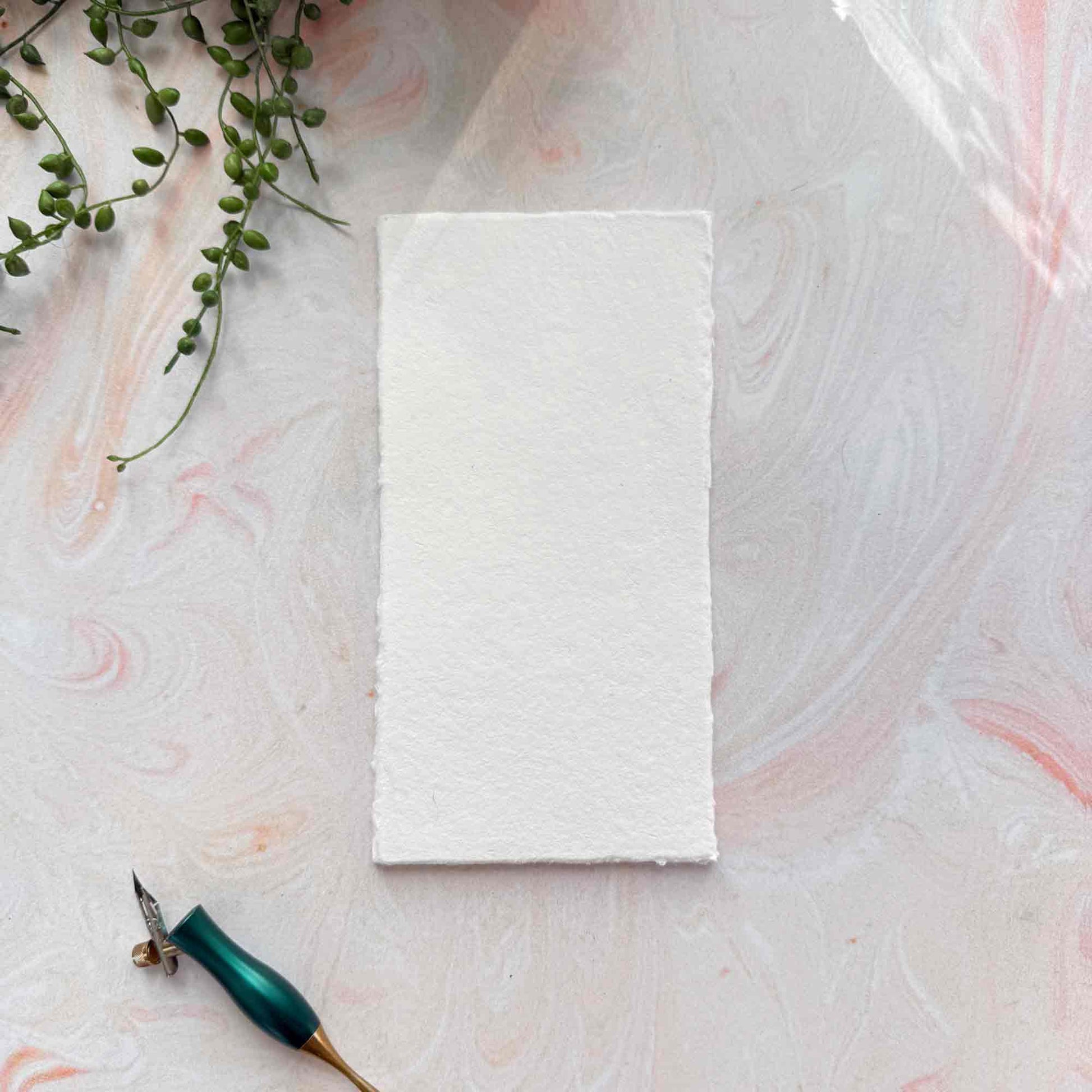 dl watercolour paper with deckled edges