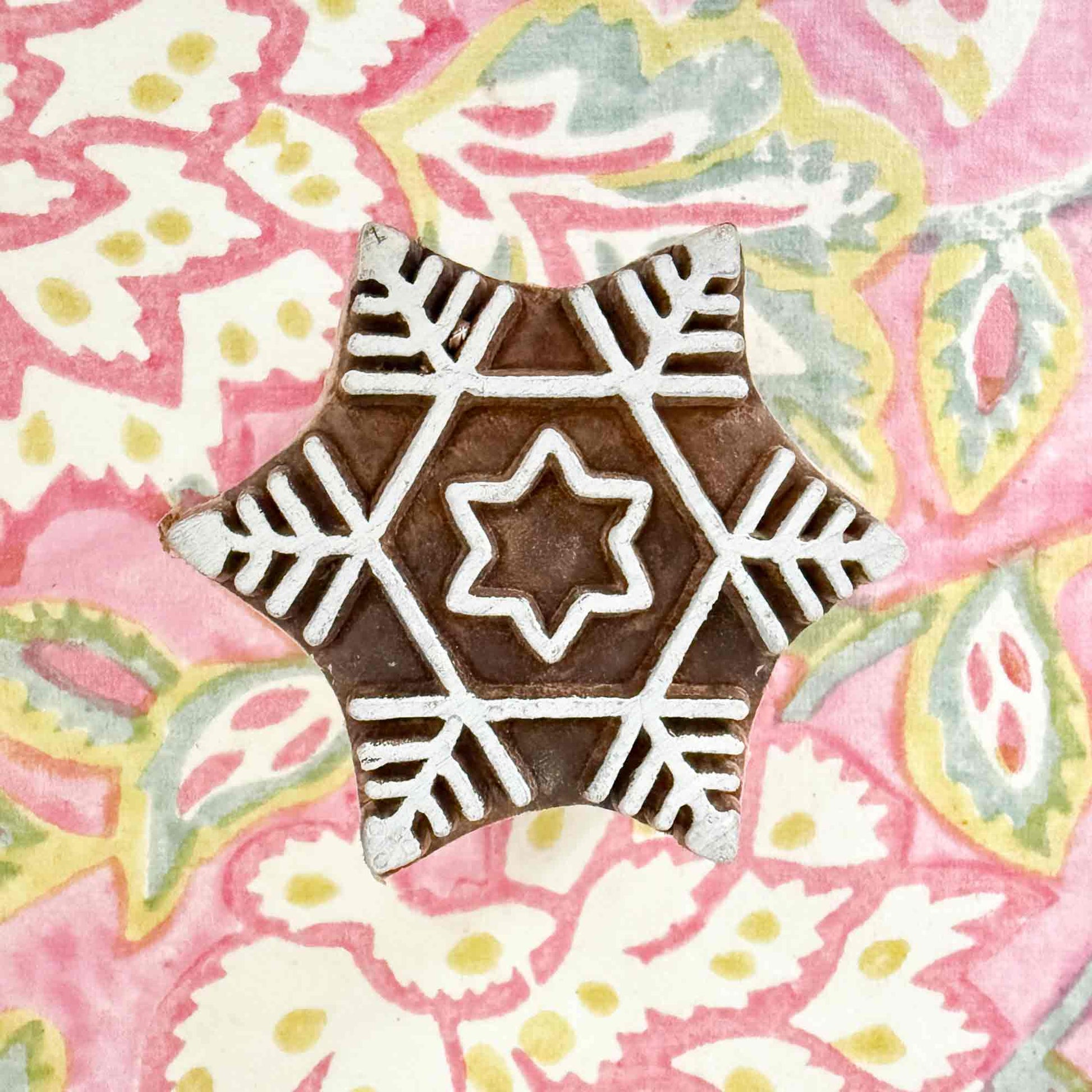 snowflake stamp for printing