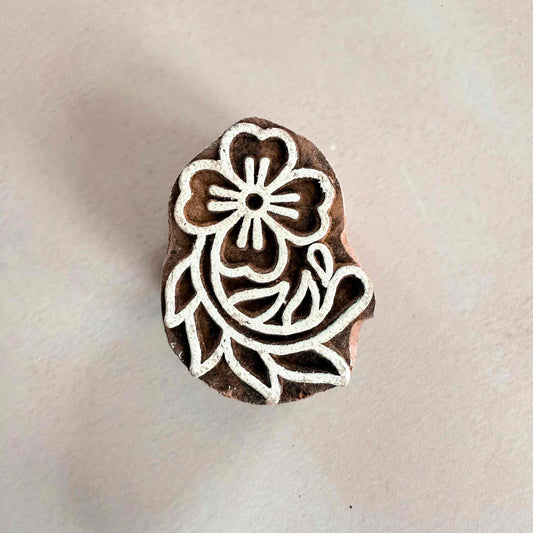 Small flower pattern stamp for wood block stamping