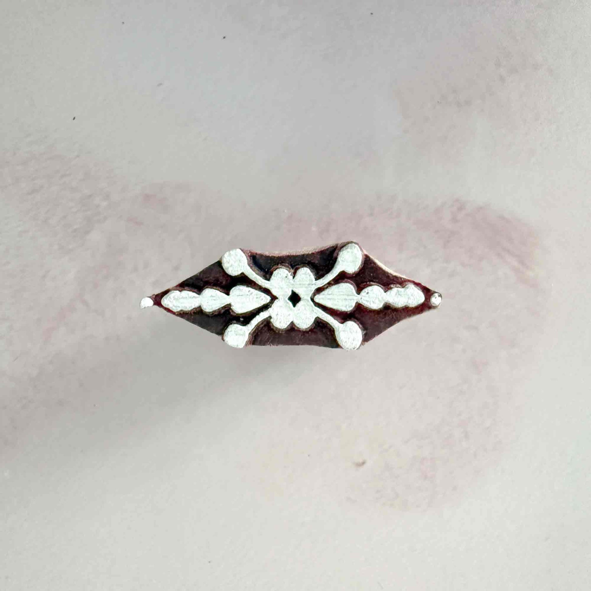 small glyph design wooden stamp 