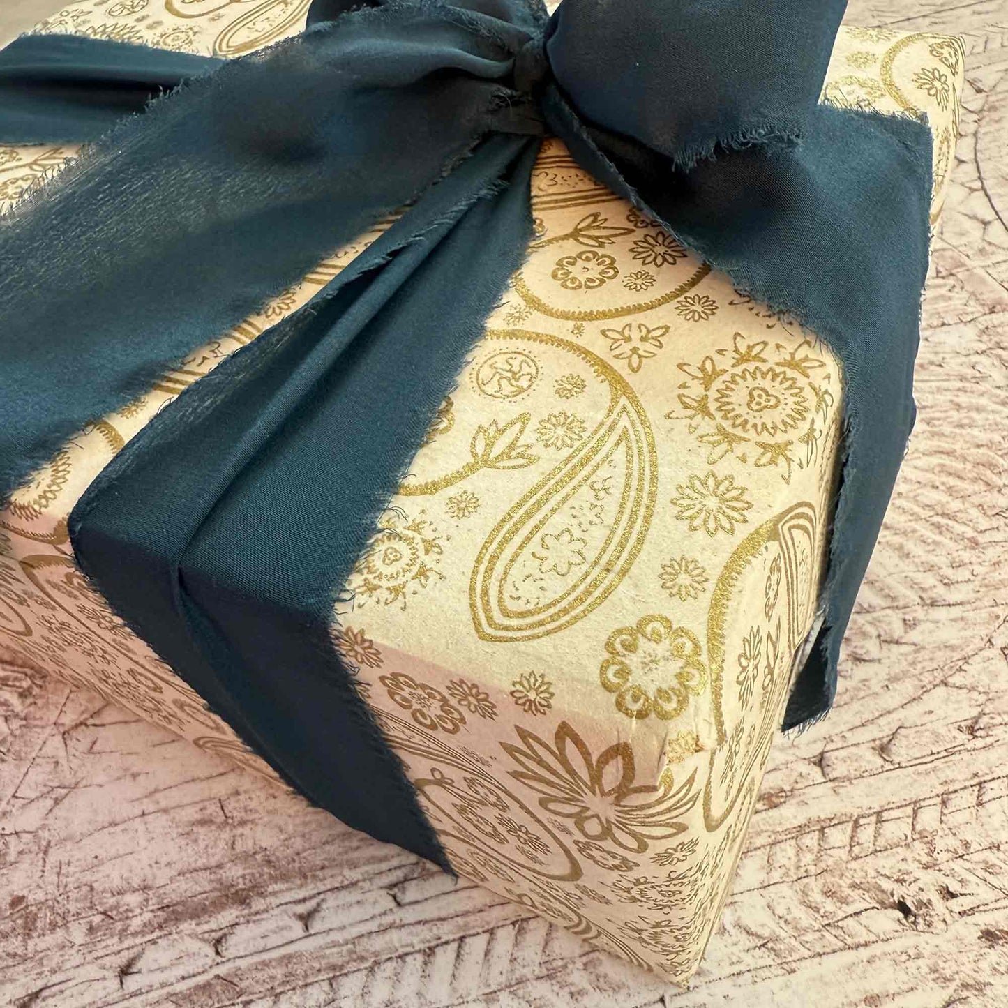 gift wrapped in eco friendly lokta paper