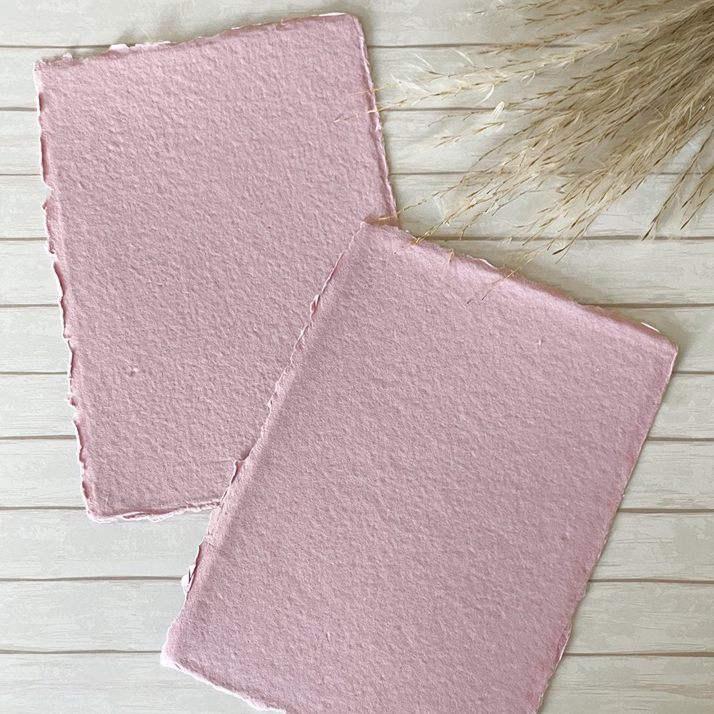 Vintage Pink Handmade Paper handmade paper thenaturalpapercompany   