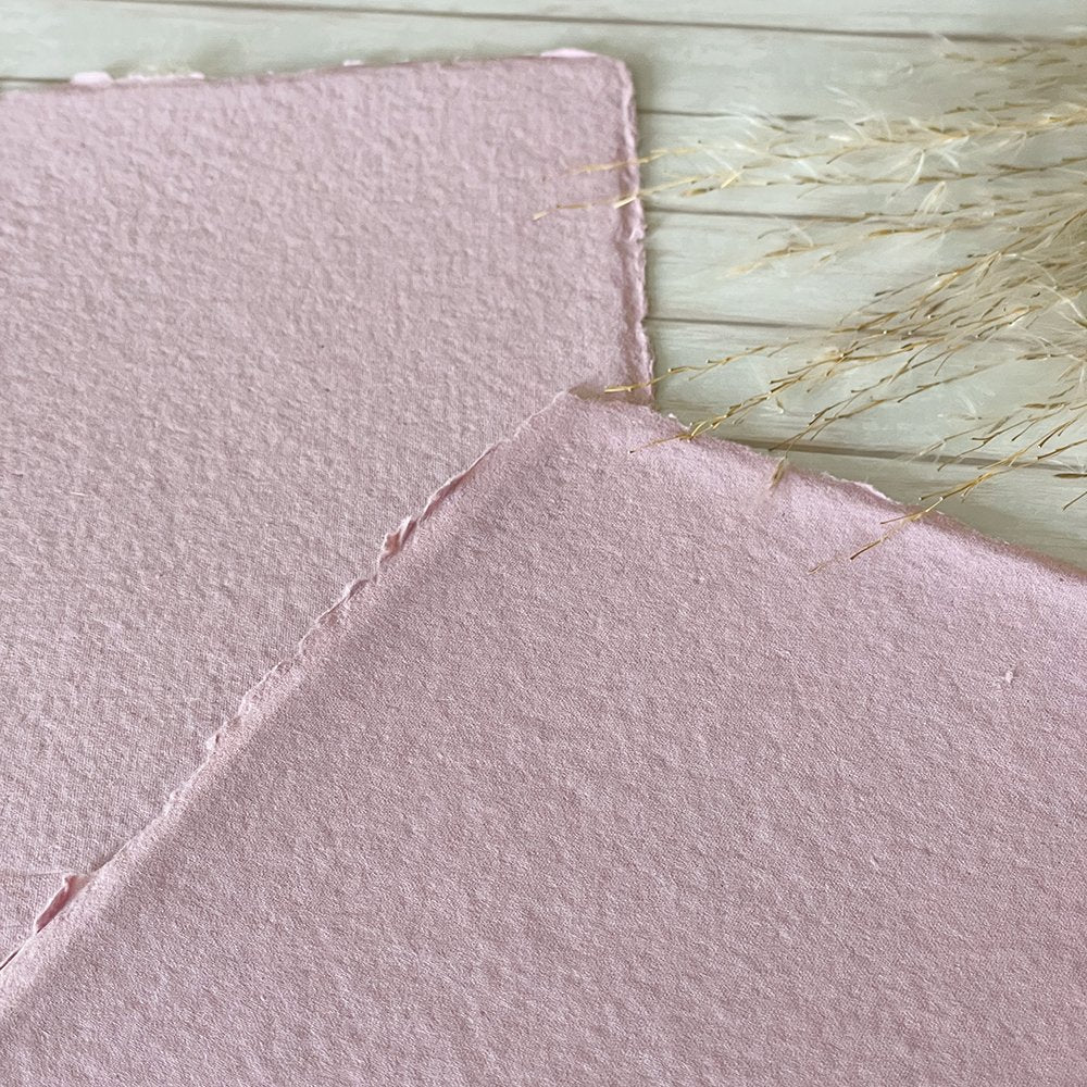 Vintage Pink Handmade Paper handmade paper thenaturalpapercompany   