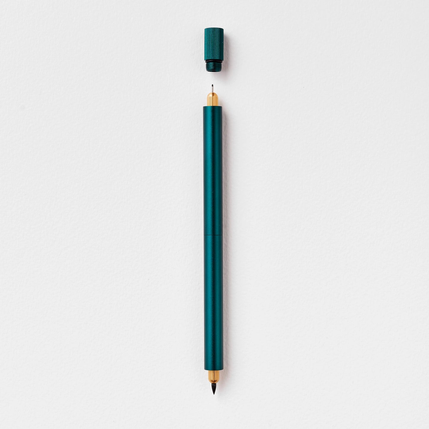 Ivy Lumos Duo Pro Pen by Toms Studio.  Refillable Pen with Changeable tips.  Dark Green Artist, Illustrator and Writers Pen