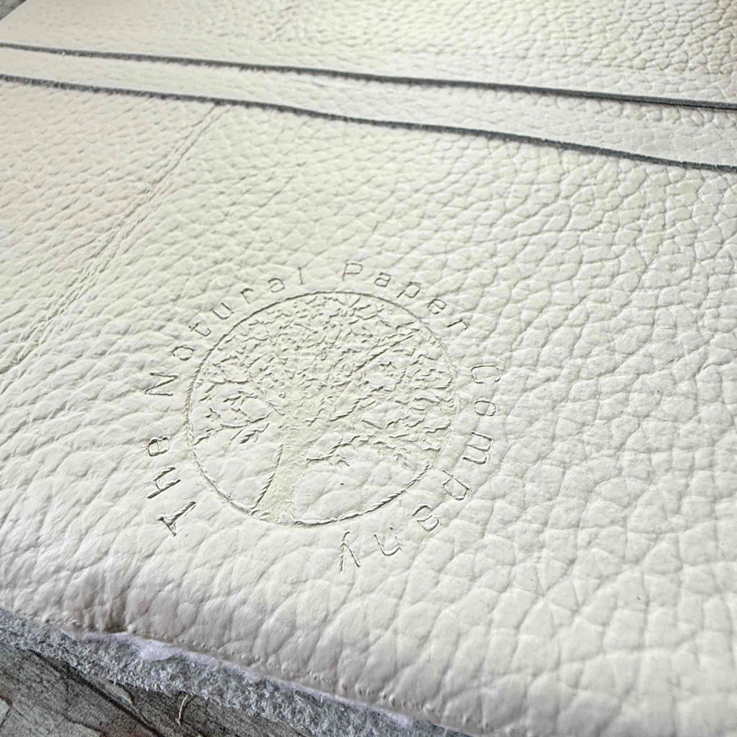 branded leather guest books by The Natural Paper Company