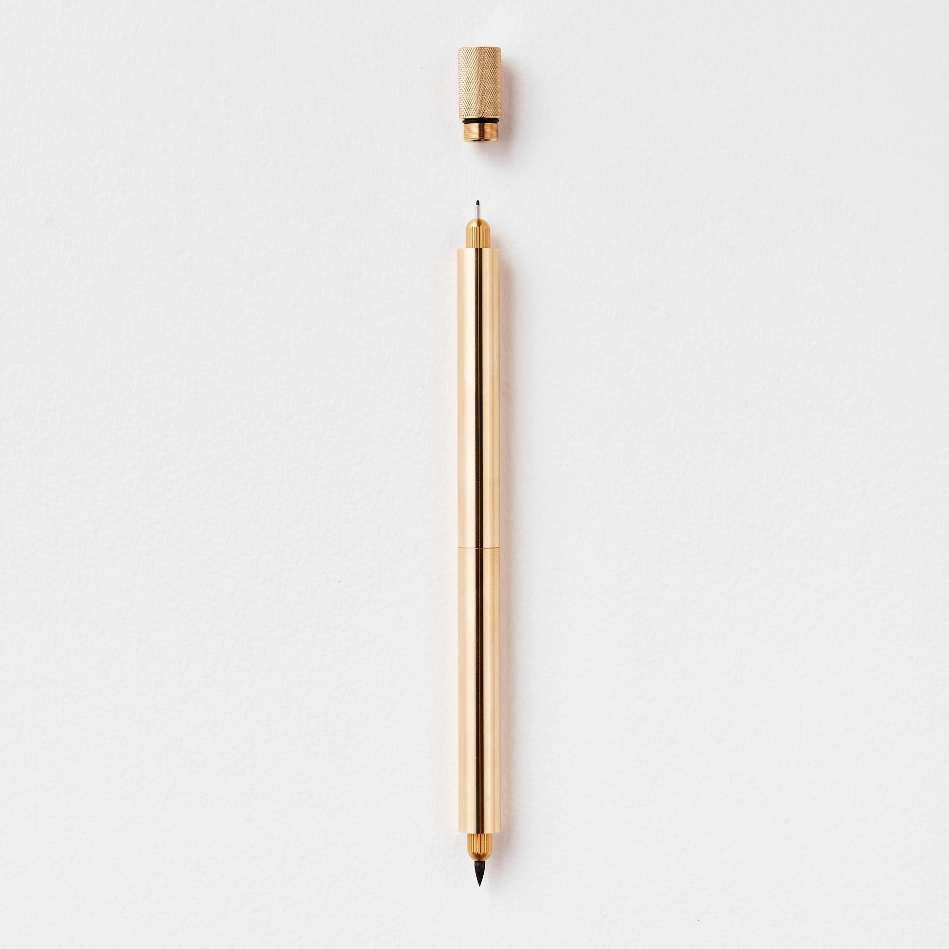 refillable multi tip pen by Toms Studio.  Lumos Duo Pro Brass.  Limited edition artist pen