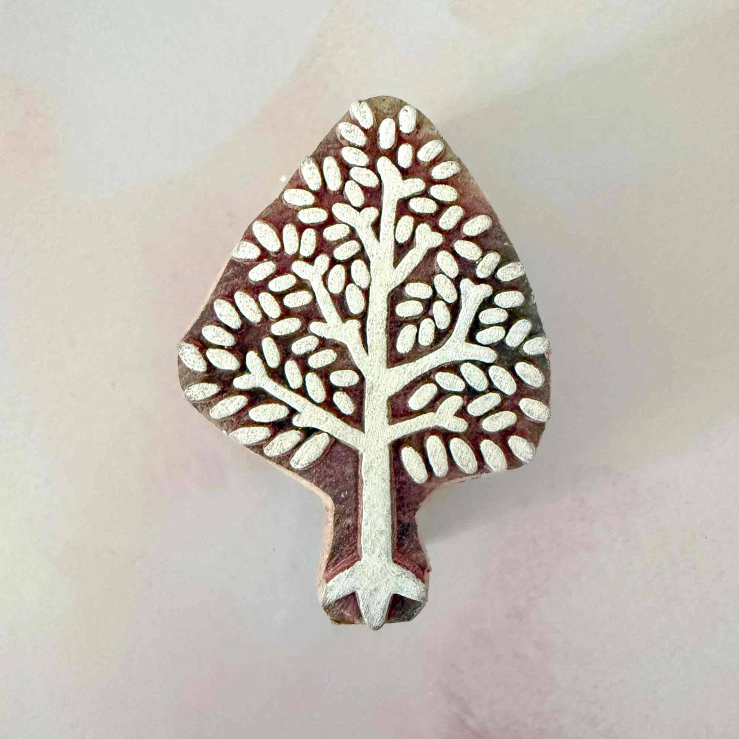 tree design wooden stamp