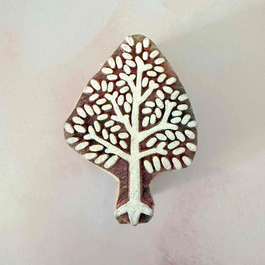 tree design wooden stamp