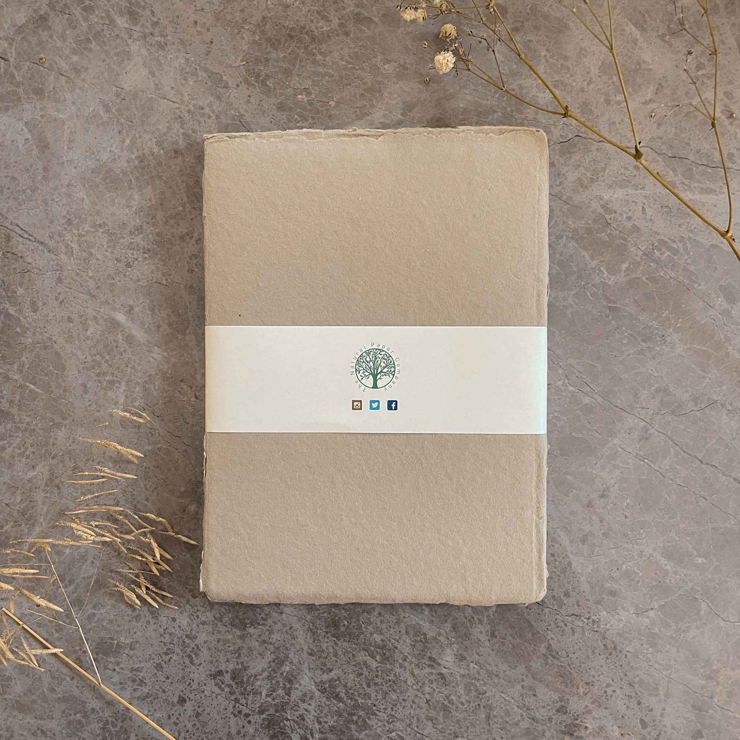 Handmade Cotton Rag Paper in a natural Colour.  Deckle edge paper for invitations