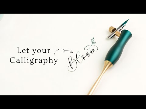 How to use an oblique calligraphy pen