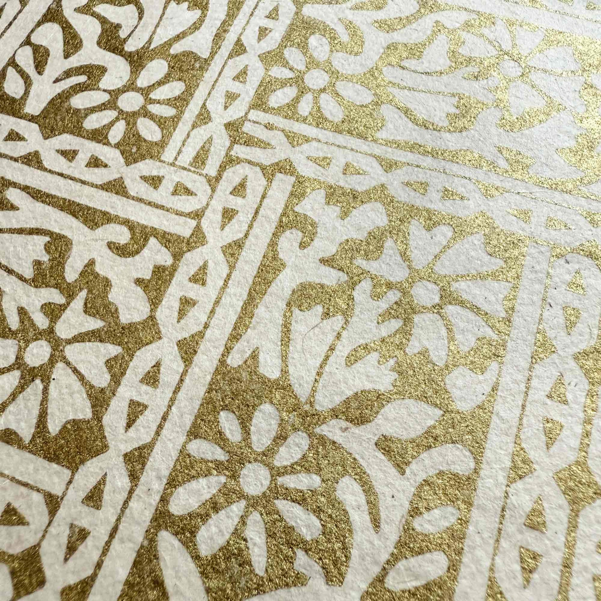 gold wrapping paper made from eco friendly lokta paper