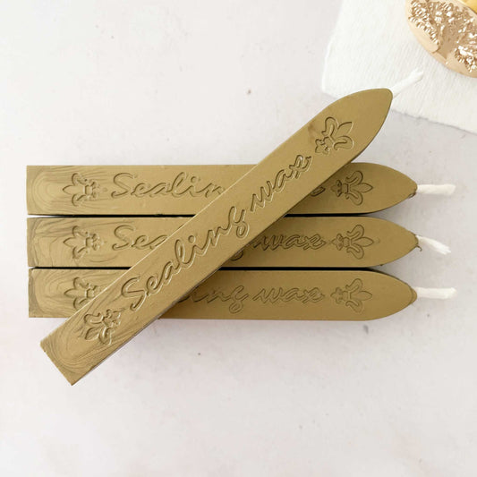 16Pcs Vintage Gold golden color Sealing Seal Wax Sticks Wicks For