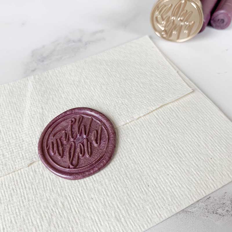 Sealing Wax Stick in Mauve wax seals thenaturalpapercompany   