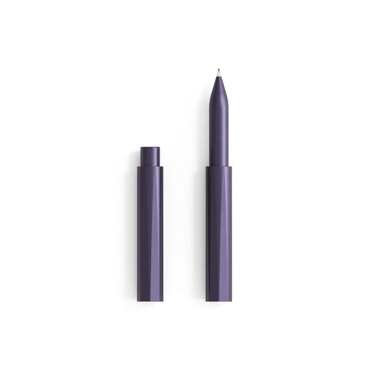 wren refillable pen by Toms Studio.  Purple writing pen