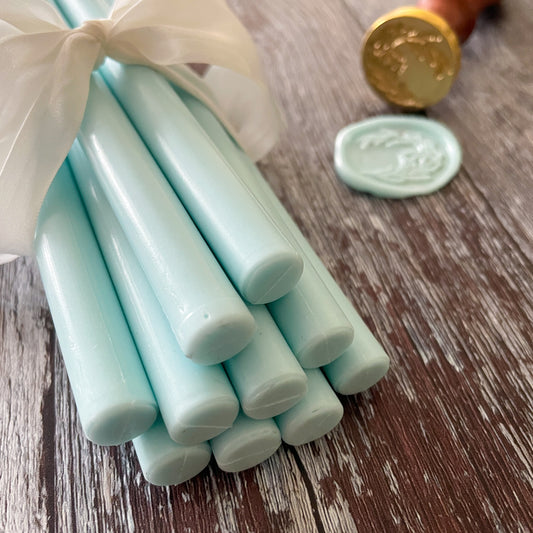 Sealing Wax Stick in Aquamarine wax seals thenaturalpapercompany   