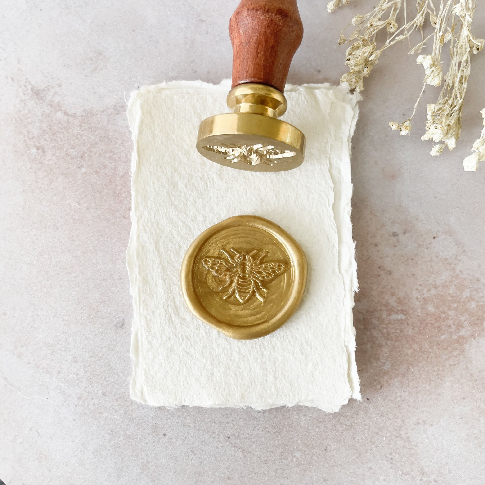 Bee Wax Stamp thenaturalpapercompany