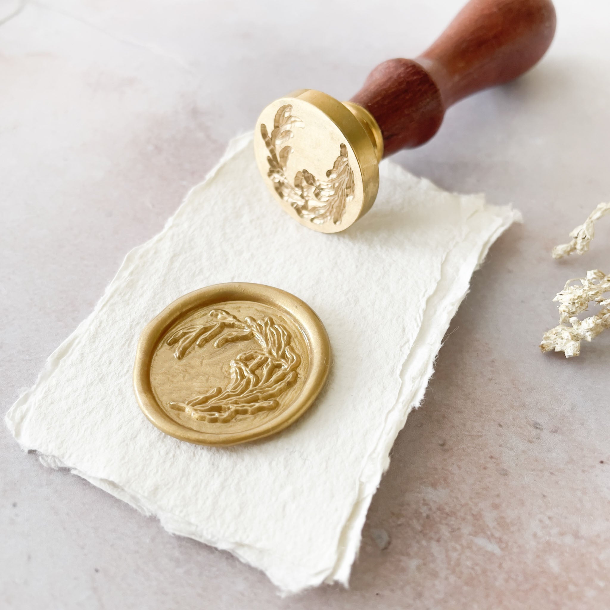 Coastal Wax Stamp thenaturalpapercompany