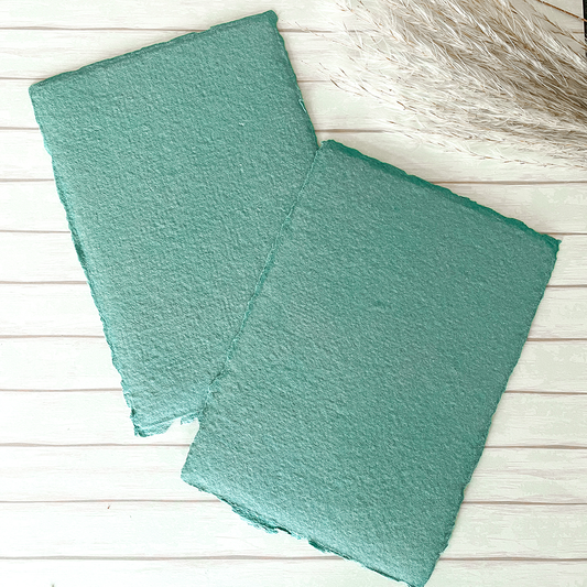 Jade Green Handmade Paper