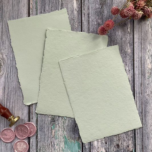 Light Green Handmade Paper