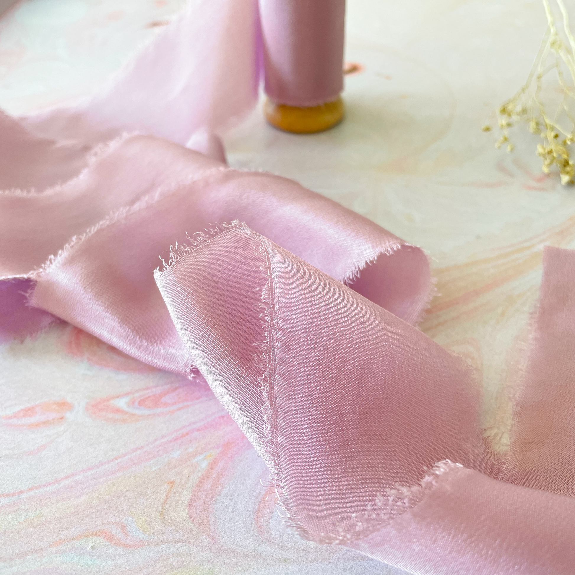 Silk Ribbon in Lilac Art & Crafting Materials thenaturalpapercompany   